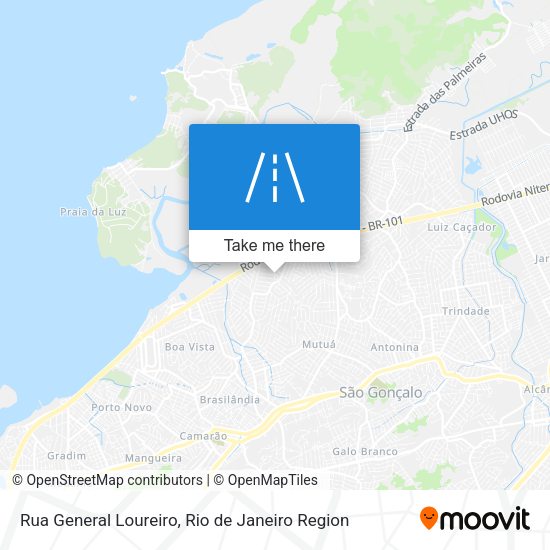 Rua General Loureiro map