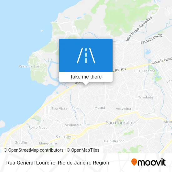 Rua General Loureiro map