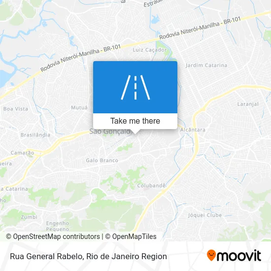 Rua General Rabelo map