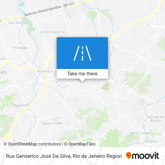 Rua Genserico José Da Silva map