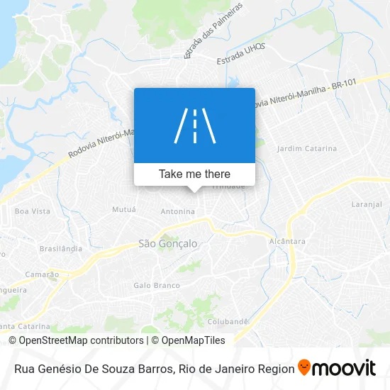 Rua Genésio De Souza Barros map