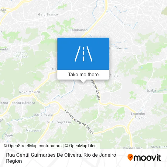 Rua Gentil Guimarães De Oliveira map