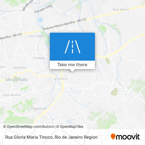 Mapa Rua Gloria Maria Tinoco