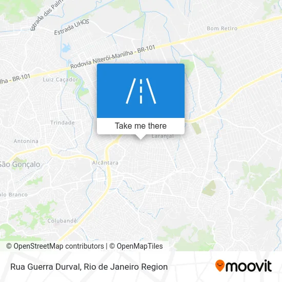 Rua Guerra Durval map