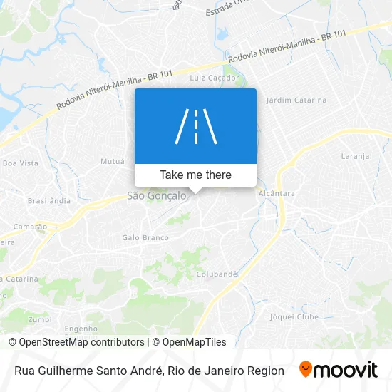 Rua Guilherme Santo André map
