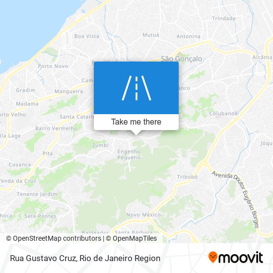 Mapa Rua Gustavo Cruz