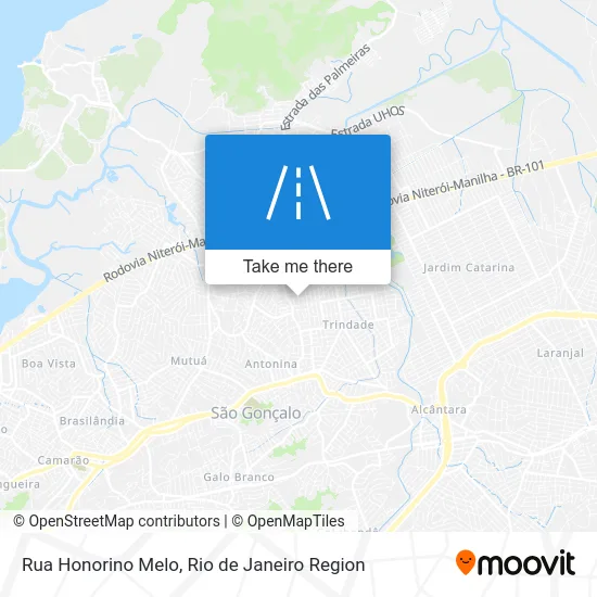 Rua Honorino Melo map