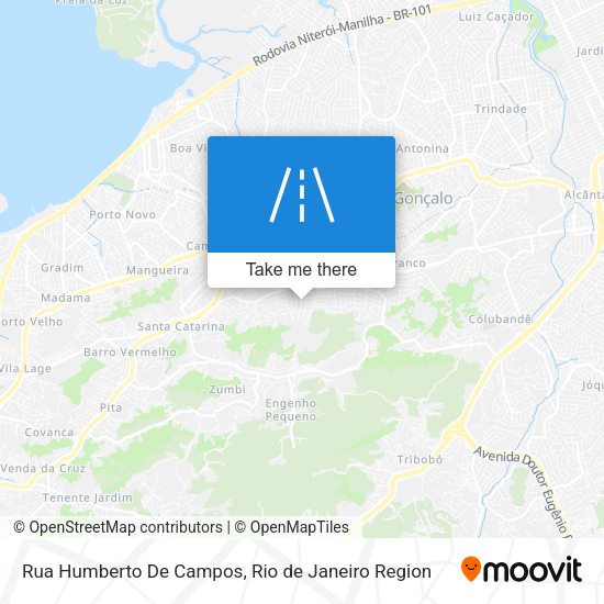 Rua Humberto De Campos map