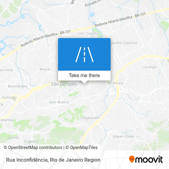 Rua Inconfidência map