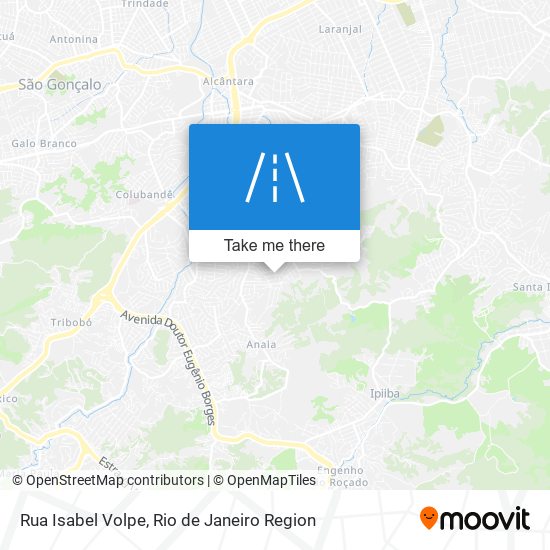 Mapa Rua Isabel Volpe