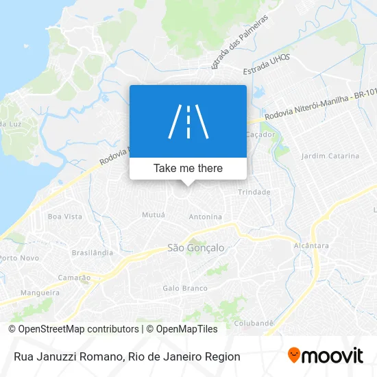 Rua Januzzi Romano map