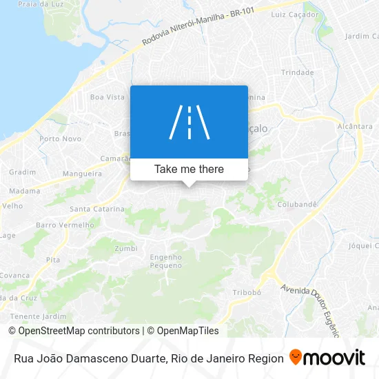 Rua João Damasceno Duarte map
