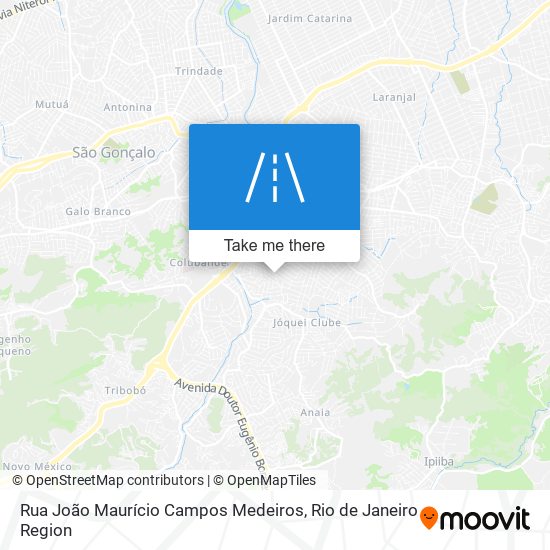 Mapa Rua João Maurício Campos Medeiros