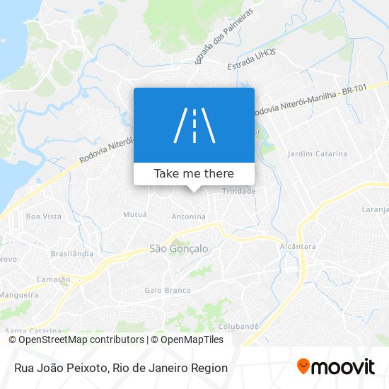 Rua João Peixoto map