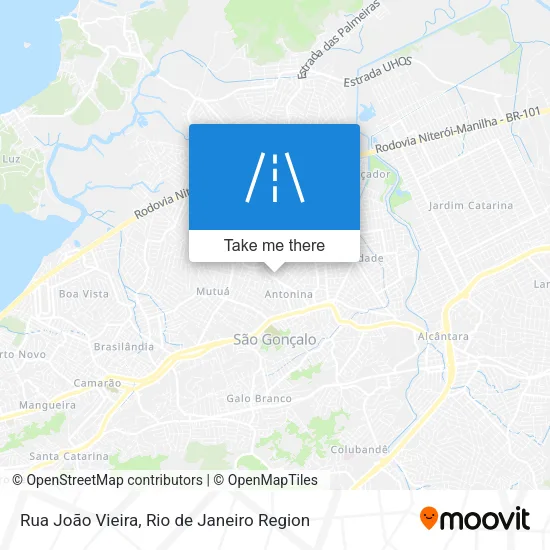 Rua João Vieira map