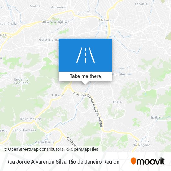 Mapa Rua Jorge Alvarenga Silva