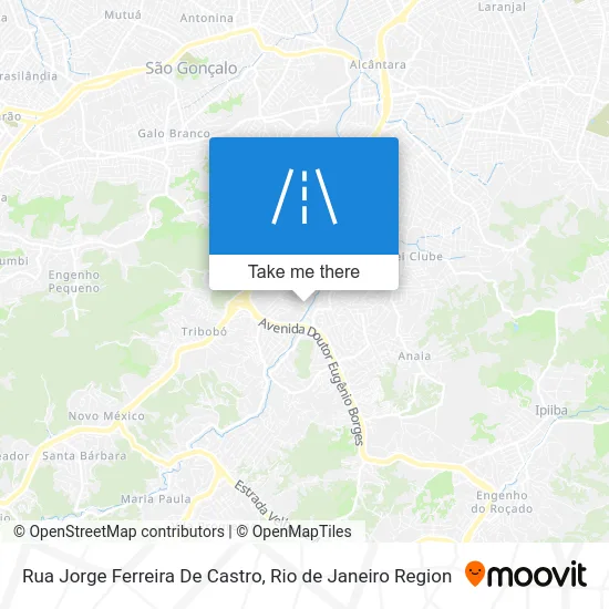 Rua Jorge Ferreira De Castro map