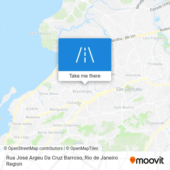 Rua José Argeu Da Cruz Barroso map
