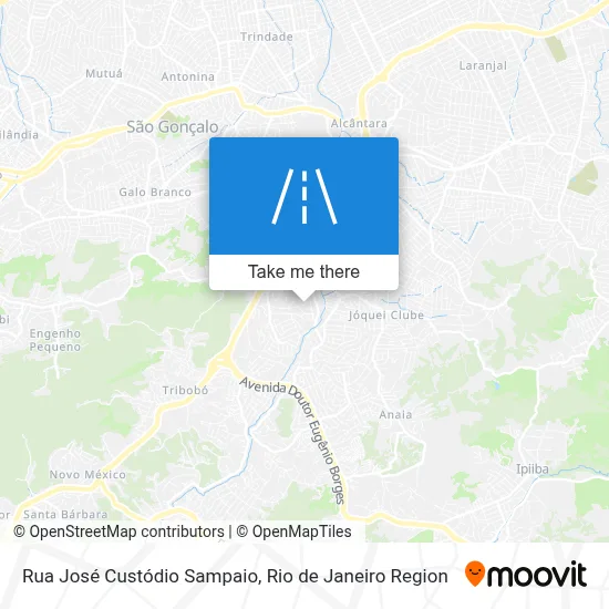 Rua José Custódio Sampaio map