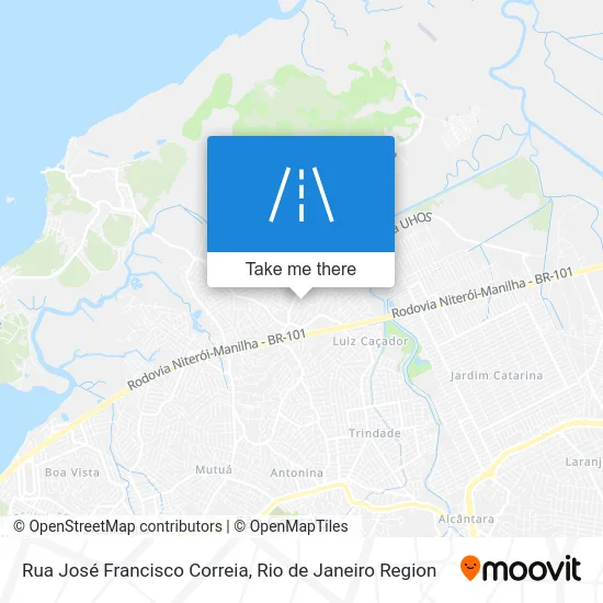 Rua José Francisco Correia map