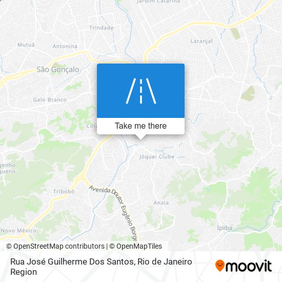 Mapa Rua José Guilherme Dos Santos