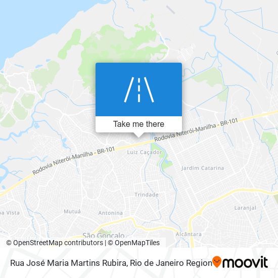 Mapa Rua José Maria Martins Rubira