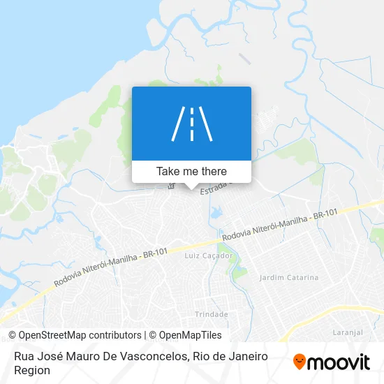 Rua José Mauro De Vasconcelos map