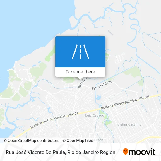 Rua José Vicente De Paula map