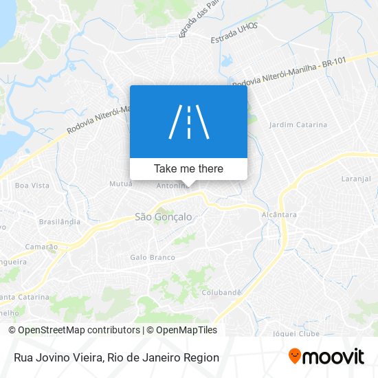 Mapa Rua Jovino Vieira