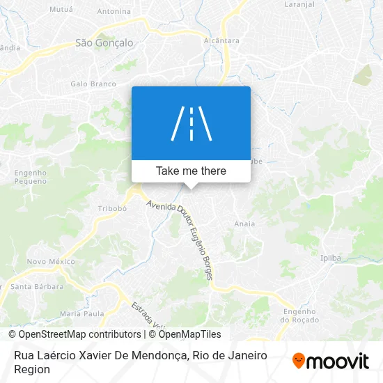 Rua Laércio Xavier De Mendonça map