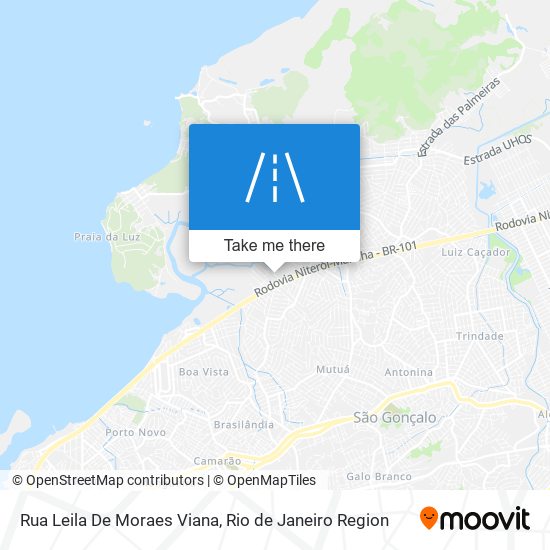 Mapa Rua Leila De Moraes Viana