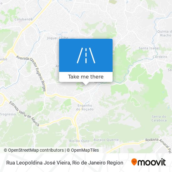 Mapa Rua Leopoldina José Vieira
