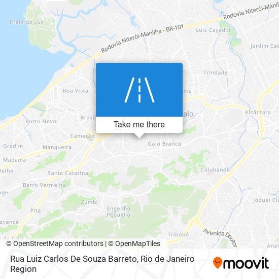 Mapa Rua Luiz Carlos De Souza Barreto