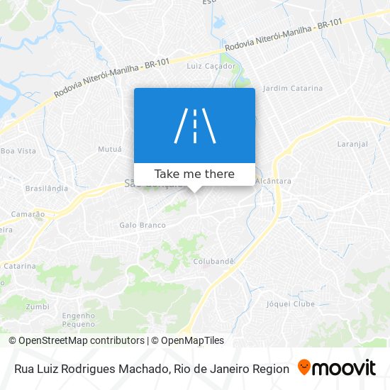 Mapa Rua Luiz Rodrigues Machado