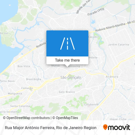 Rua Major Antônio Ferreira map