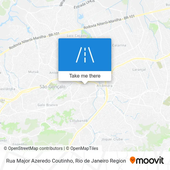 Rua Major Azeredo Coutinho map