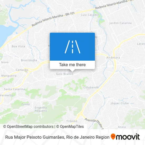 Rua Major Peixoto Guimarães map