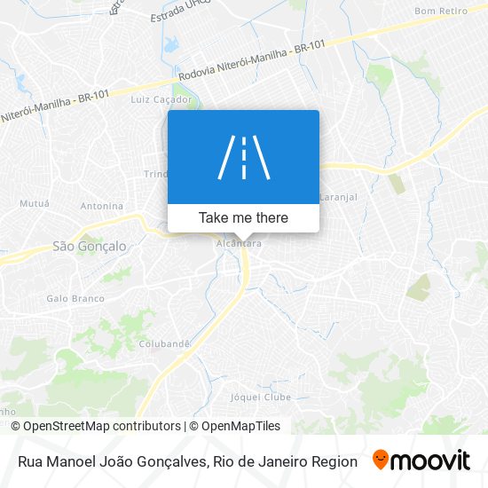 Mapa Rua Manoel João Gonçalves