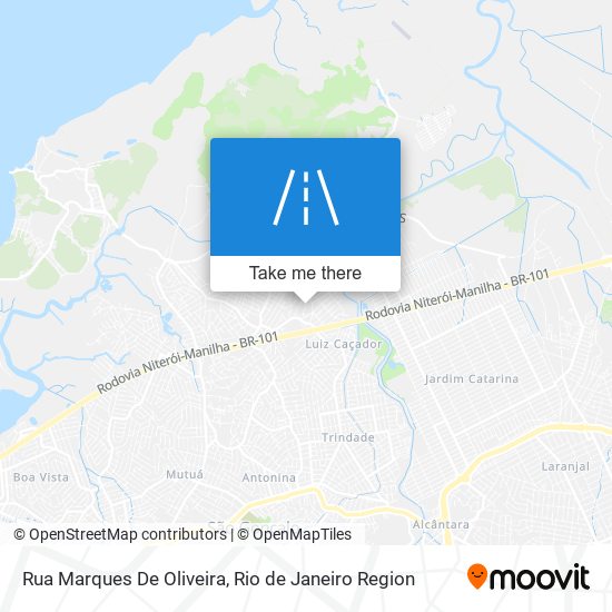 Mapa Rua Marques De Oliveira