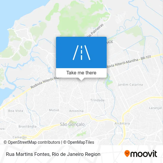 Rua Martins Fontes map