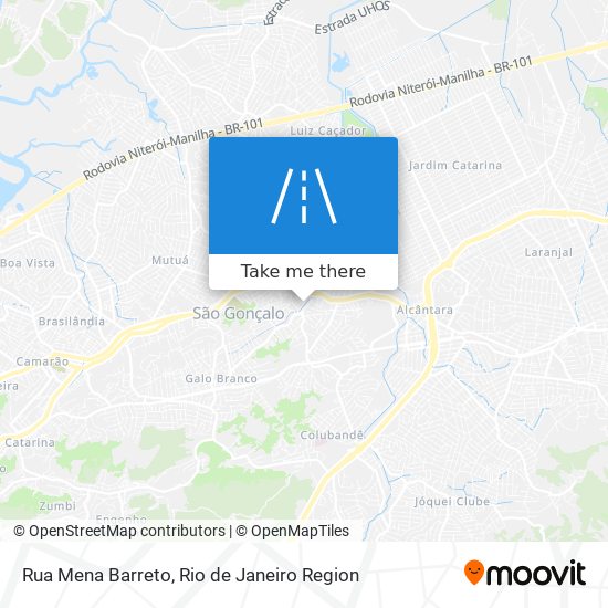 Rua Mena Barreto map