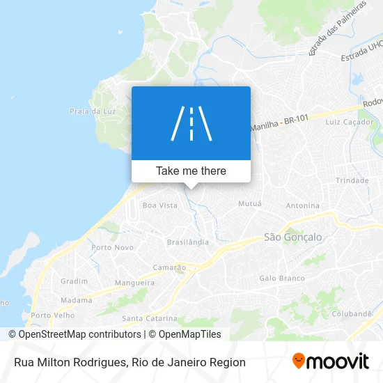 Rua Milton Rodrigues map