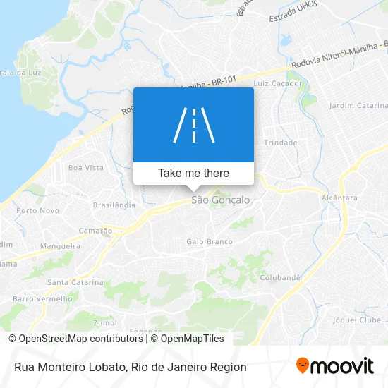 Rua Monteiro Lobato map