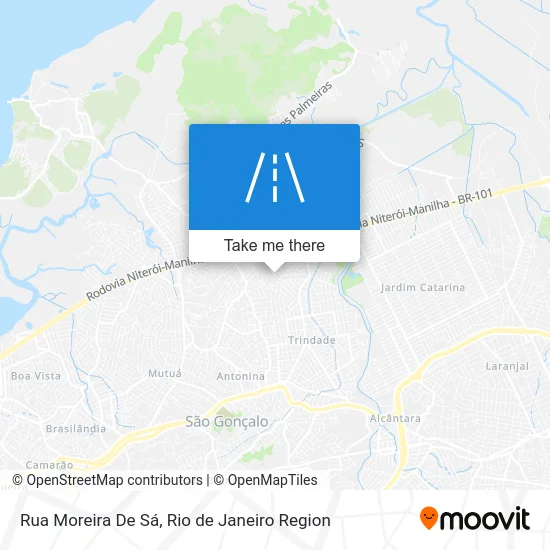 Rua Moreira De Sá map