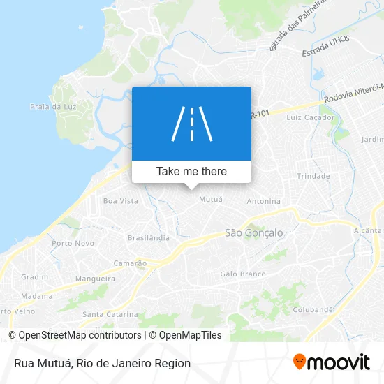 Rua Mutuá map