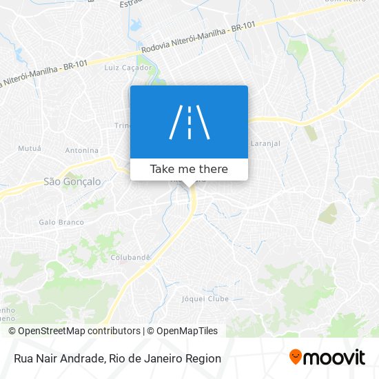 Mapa Rua Nair Andrade