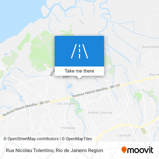 Rua Nicolau Tolentino map