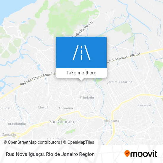 Rua Nova Iguaçu map