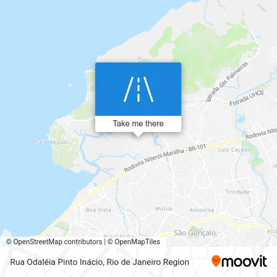 Rua Odaléia Pinto Inácio map