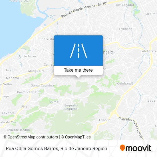 Rua Odila Gomes Barros map